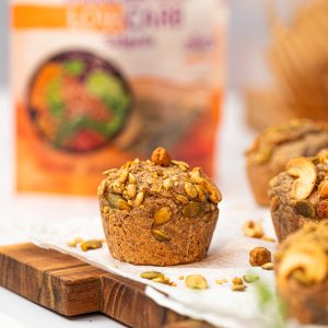 Receita muffin salgado low carb – oliva e cúrcuma